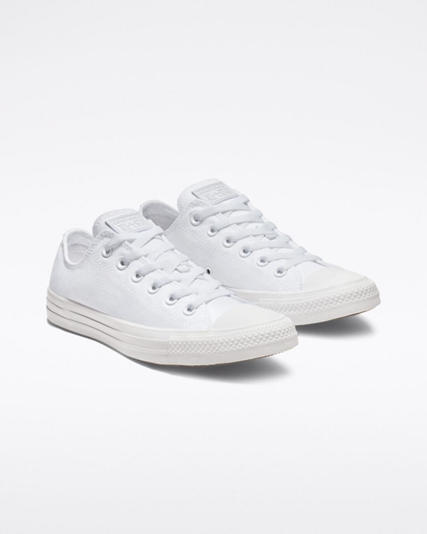 Tenis Converse Chuck Taylor All Star Classicos Cano Baixo Feminino Branco | PT F0478T5